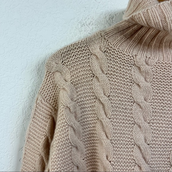 Hackett London Cable Knit Wool And Cashmere Blend Rollneck Sweater - Picture 2 of 6